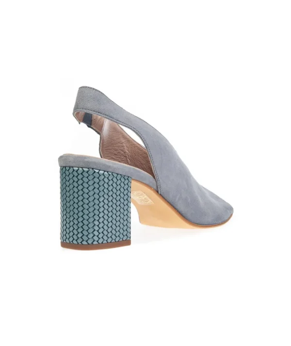 Sandalo in camoscio tacco 8 cm 5259 T80 Donna