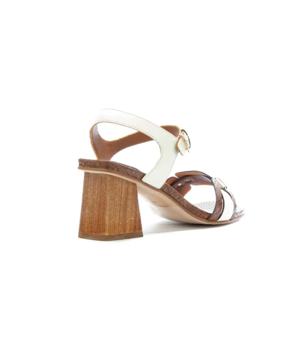 Sandalo in pelle con tacco 7 cm Pedro Miralles 17184 Donna