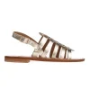Sandalo metallizzato Kobra 14 Old Roman T10 Donna