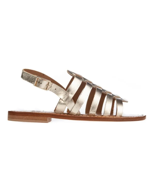 Sandalo metallizzato Kobra 14 Old Roman T10 Donna