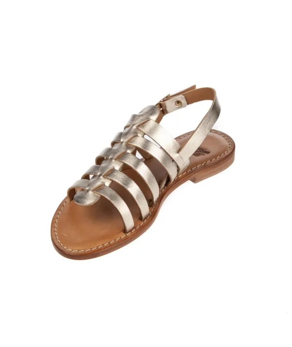 Sandalo metallizzato Kobra 14 Old Roman T10 Donna