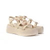 Sandalo Plateau con Zeppa 5 cm Wonders A-3703 Donna