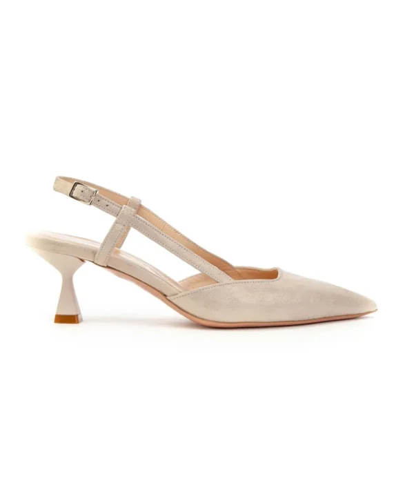 Sara Scheker Slingback 425 Camoscio Laminato Donna