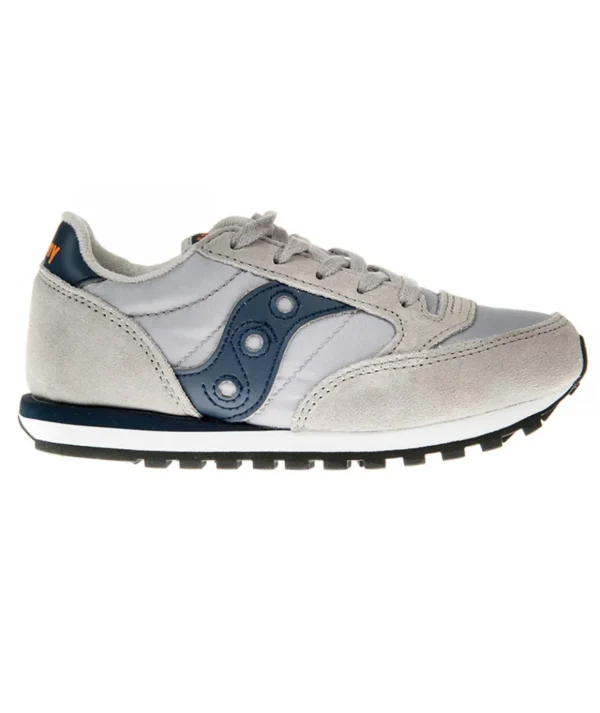 SAUCONY JAZZ ORIGINAL KIDS GREY/NAVY LAC