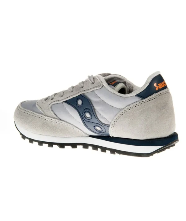 SAUCONY JAZZ ORIGINAL KIDS GREY/NAVY LAC