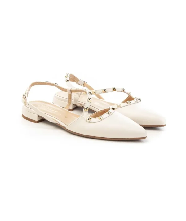 Slingback NOAH 4033Y006 con Borchiette e Tacco 2 cm Donna