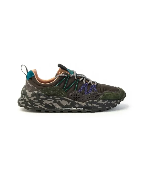Sneaker Flower Mountain Washi Man 2017843011b74 con lacci Nero Antracite