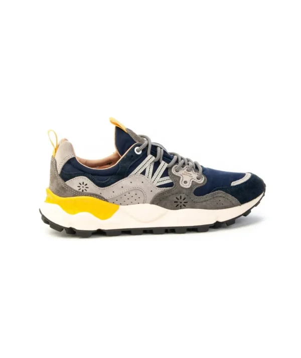 Sneaker Flower Mountain Yamano 3 Man 201781601c44 con lacci Navy Grigio