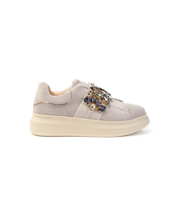 Sneaker Juliette Tosca Blu Sf2401s018 Slip On Fascia Strass