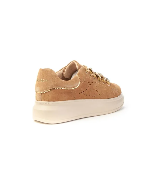 Sneaker Juliette Tosca Blu 2401s017 Accessorio Farfalle In Strass