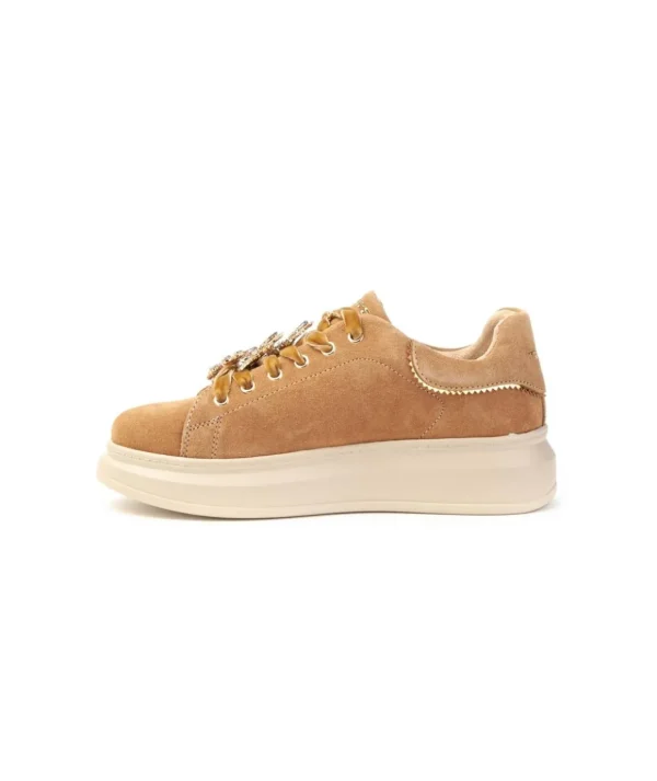 Sneaker Juliette Tosca Blu 2401s017 Accessorio Farfalle In Strass