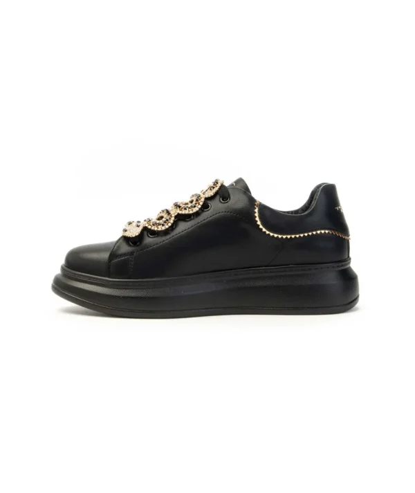 Sneaker Juliette Tosca Blu Sf2401s009 Con Accessorio Snake In Strass