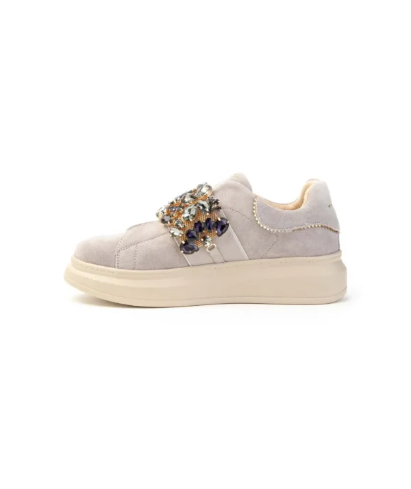 Sneaker Juliette Tosca Blu Sf2401s018 Slip On Fascia Strass
