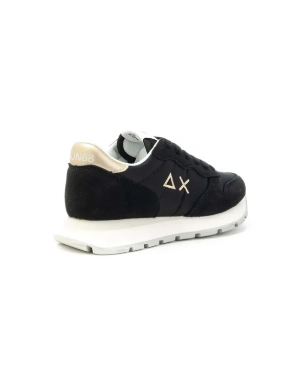 Sneaker SUN68 Ally Gold Silver con doppi lacci Donna