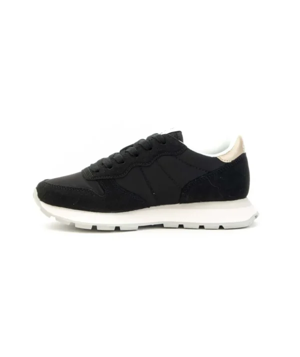 Sneaker SUN68 Ally Gold Silver con doppi lacci Donna