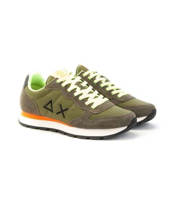 Sneaker SUN68 Tom Fluo modello Retro Running con doppi lacci Uomo