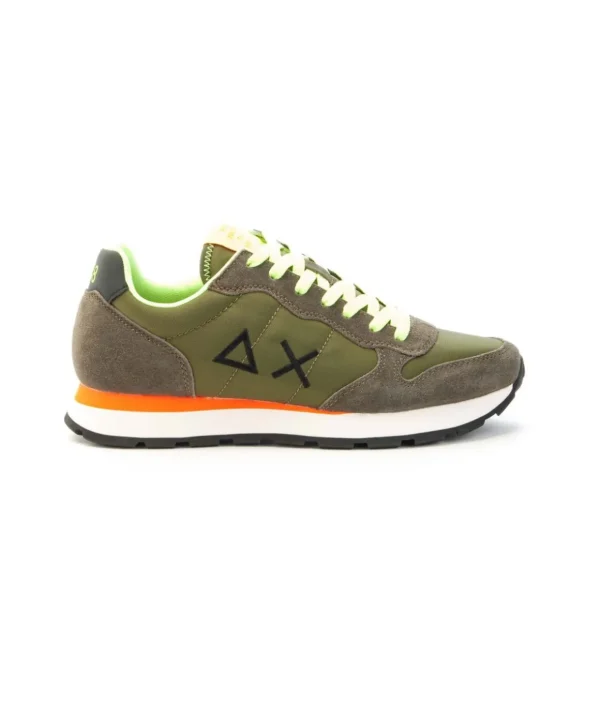 Sneaker SUN68 Tom Fluo modello Retro Running con doppi lacci Uomo