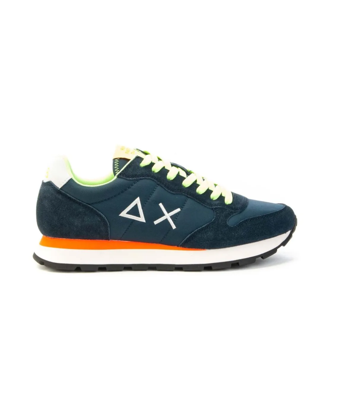sneaker_sun_tom_fluo_mode_1.webp Sneaker SUN68 Tom Fluo modello Retro Running con doppi lacci Uomo