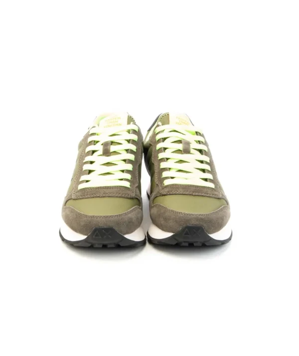 Sneaker SUN68 Tom Fluo modello Retro Running con doppi lacci Uomo