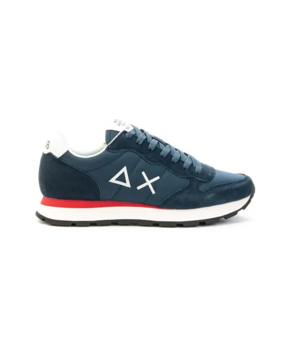 Sneaker SUN68 Tom Solid modello Retro Running con doppi lacci Uomo