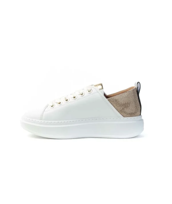 Sneakers Alexander Smith ASBALSW1805WGD in pelle con plateau Donna