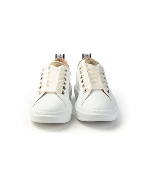 Sneakers Alexander Smith ASBALSW1805WGD in pelle con plateau Donna