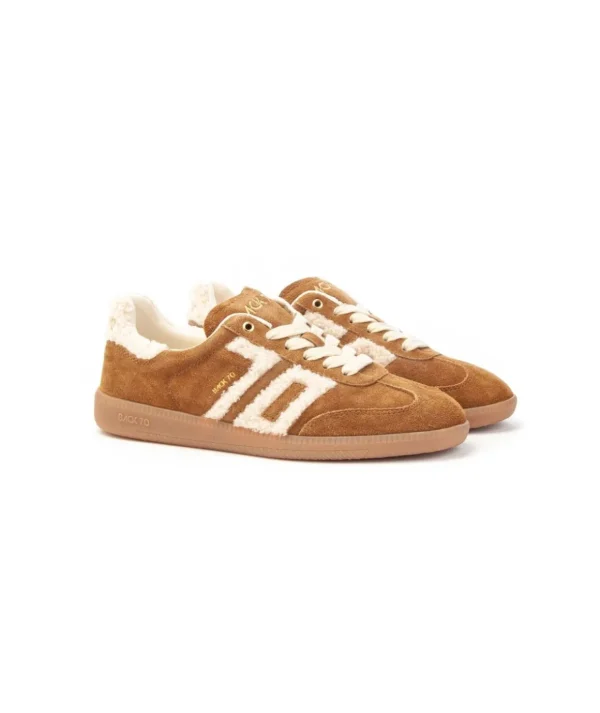 Sneakers Back 70 Cloud 601 Camoscio e teddy con Lacci Donna