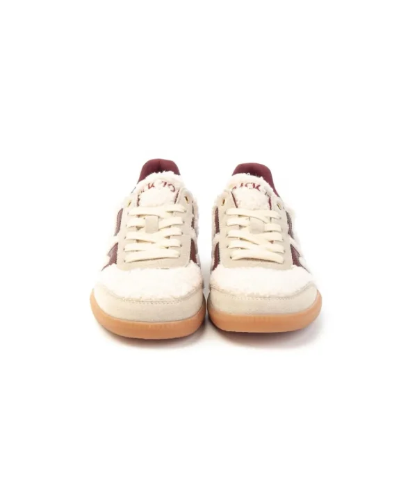 Sneakers Back 70 Teddy 303 in teddy false fur con lacci Donna