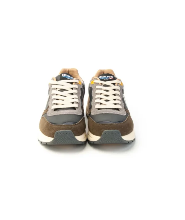Sneakers Blauer F4RAY02.NUS in pelle con logo laterale Uomo