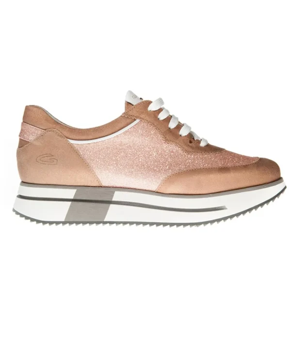 Sneakers con glitter platform Guardiani Way Donna