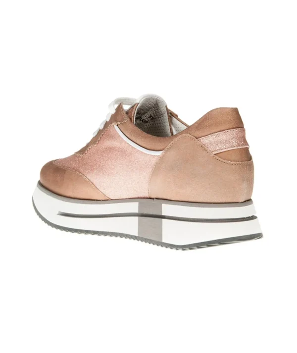 Sneakers con glitter platform Guardiani Way Donna