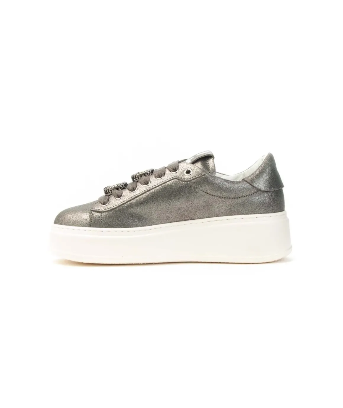 sneakers_gio_pia_a_in_pel_3.webp Sneakers GIO+ PIA 238A in pelle argento con dettagli decorativi Donna