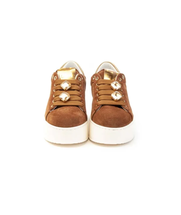 Sneakers Gio+ ROSA11 in camoscio Donna