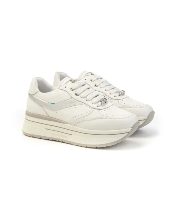 Sneakers JANET & JANET J020 VENEZIA con Zeppa e Accenti Metallici Donna