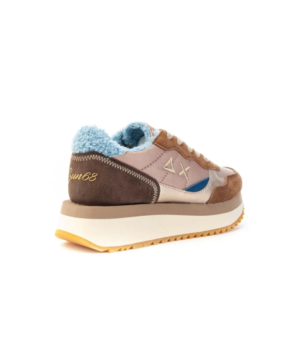 sneakers_sun__ally_winter_2.webp Sneakers Sun68 Ally Winter Z44213 in camoscio e tessuto Uomo