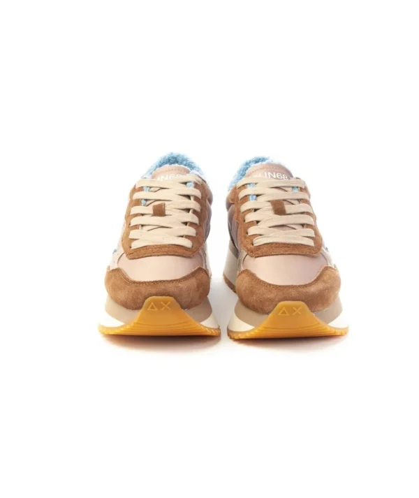 Sneakers Sun68 Ally Winter Z44213 in camoscio e tessuto Uomo