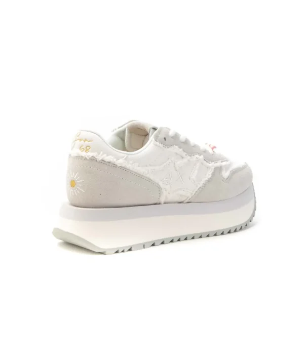 Sneakers SUN68 Stargirl Z35216 con fodera in teddy e suola platform Donna