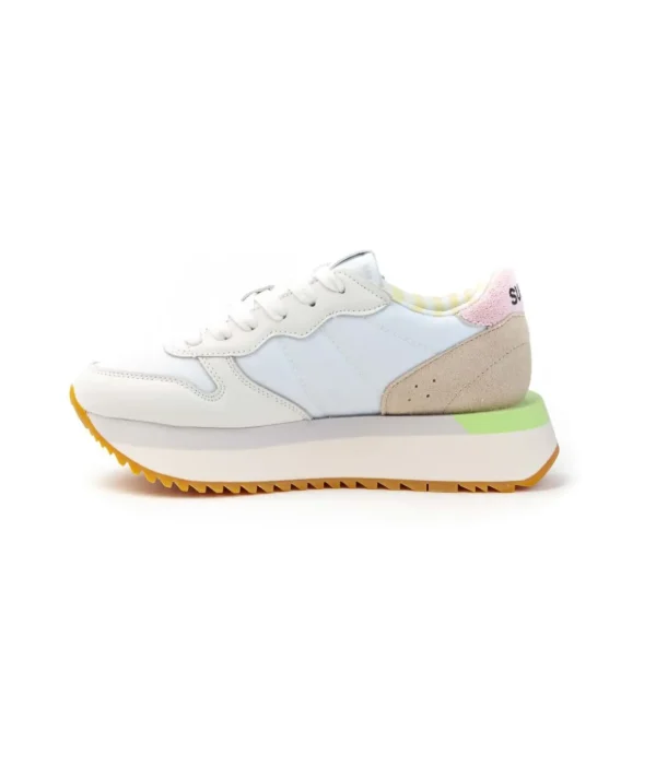 Sneakers SUN68 Z35215 BIG STARGIRL SPONGEE con platform Donna