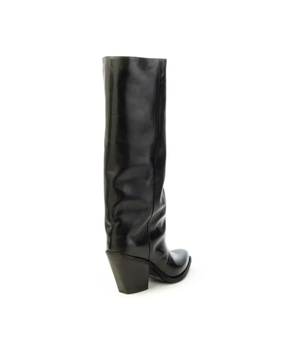 Stivale Metissè XD961 in Vitello Nero con Punta A Punta Donna