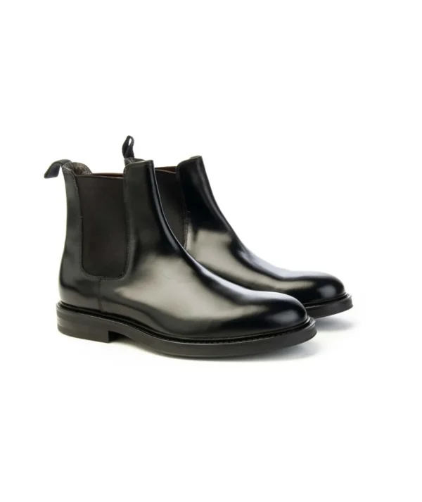 Stivaletti Chelsea Boot Green George in Vitello Spazzolato Uomo