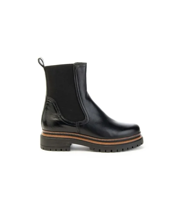 Stivaletti Chelsea Mjus T60204 Tronchetto in Pelle con Tacco Donna