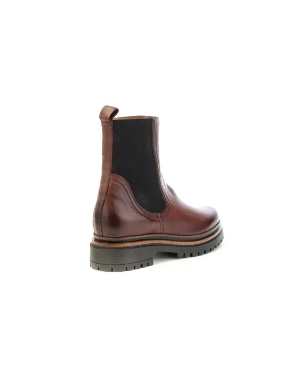 Stivaletti Chelsea Mjus T60204 Tronchetto in Pelle con Tacco Donna