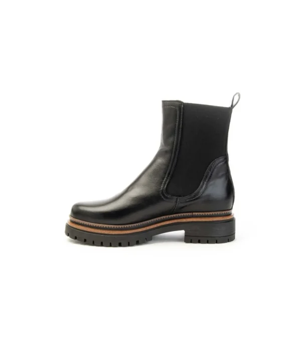 Stivaletti Chelsea Mjus T60204 Tronchetto in Pelle con Tacco Donna