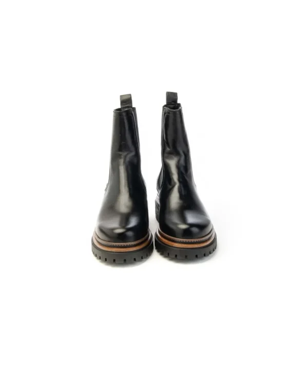 Stivaletti Chelsea Mjus T60204 Tronchetto in Pelle con Tacco Donna