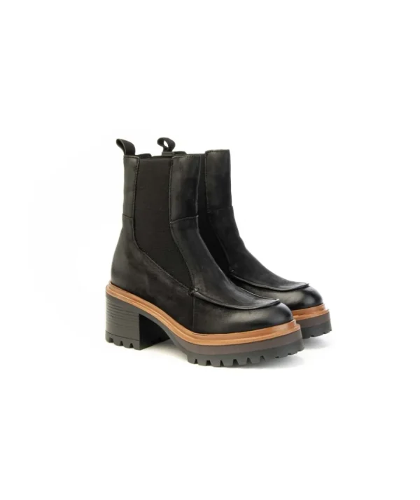 Stivaletto Mjus T64204 in Camoscio con Tacco 6 cm Donna