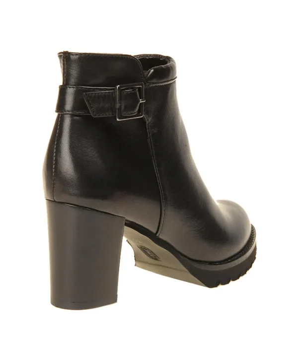 :Tronchetto in pelle nera con cinturino Calpierre Donna