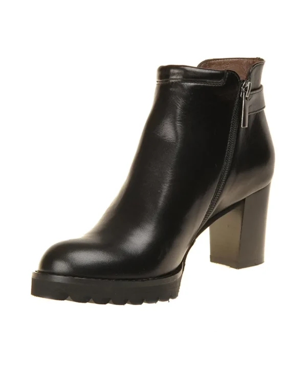 :Tronchetto in pelle nera con cinturino Calpierre Donna